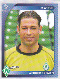 Tim Wiese Werder Bremen samolepka UEFA Champions League 2008/09 #180